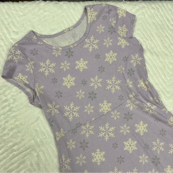 Wonder Nation Lavender Snowflake Dress size xl girls - Picture 4 of 9